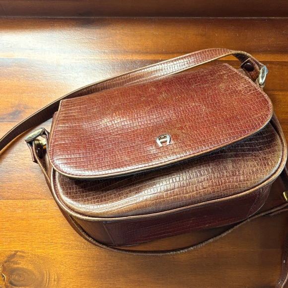 Etienne Aigner Handbags - Vintage Etienne Aigner Brown Crossbody Bag